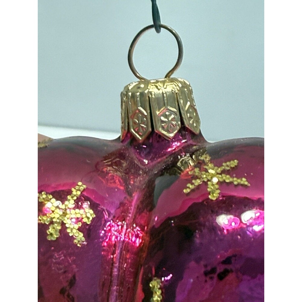 Christopher Radko  Be My Valentine Cupid Pink Heart Blown Glass Ornament NO BOX - Picture 6 of 6